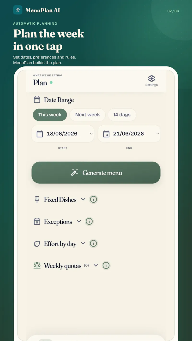 MenuPlan AI screenshot 6