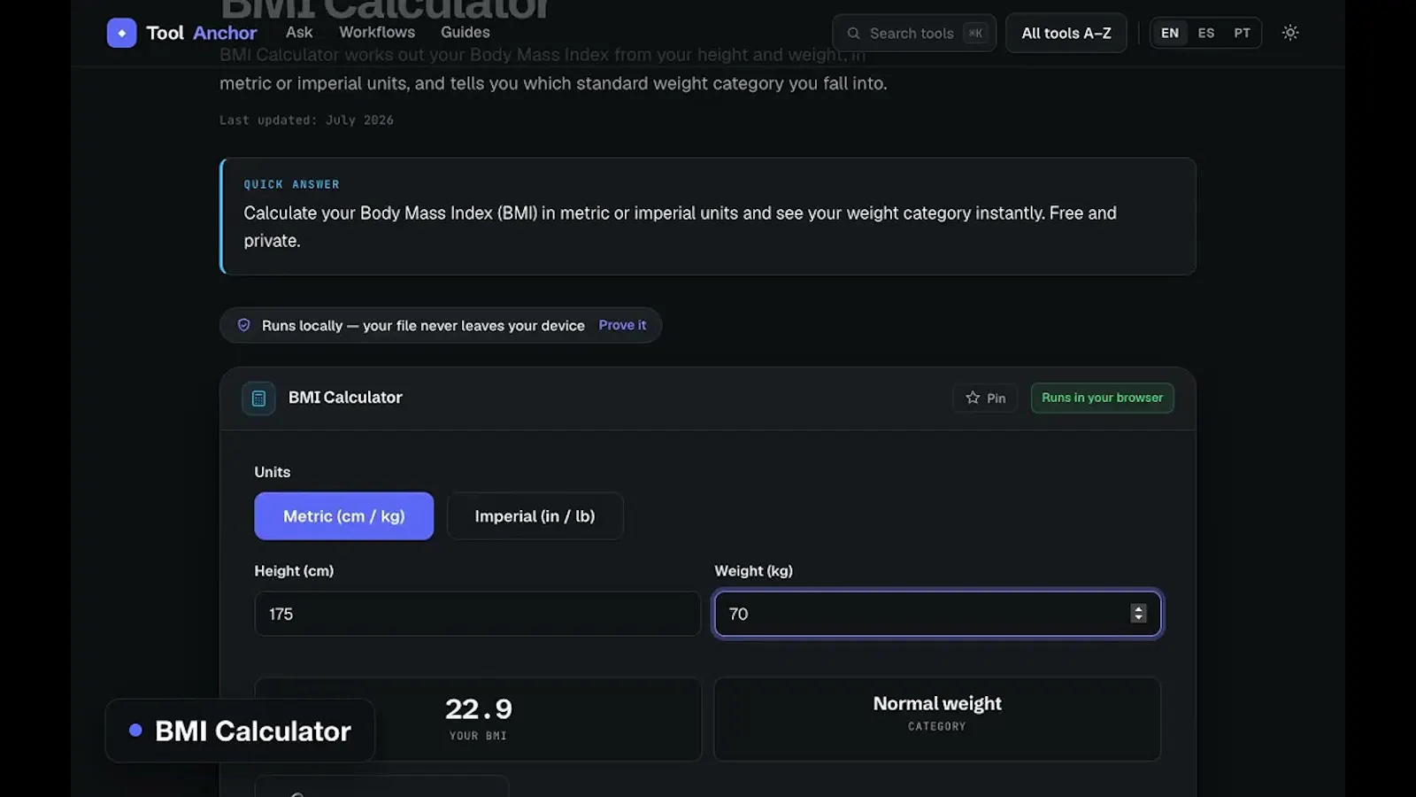 ToolAnchor screenshot 1 (video preview)
