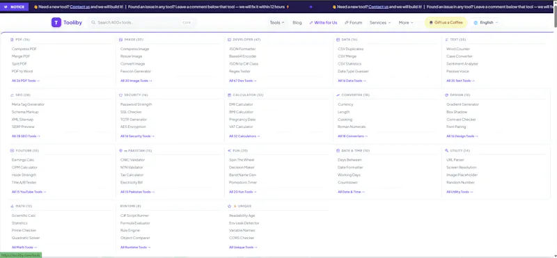 Tooliby - Free Online Web Tools screenshot 2