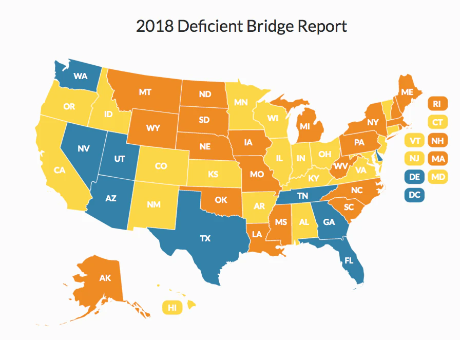 2018 Deficient Bridge Locator