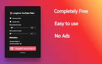 Longform YouTube Filter gallery image