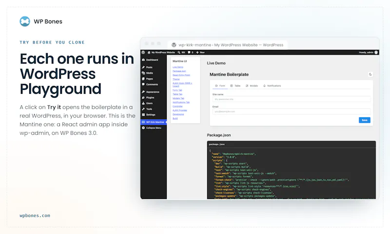 WP Bones screenshot 6