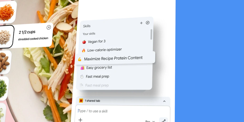 Google Chrome Skills:將你最棒的 AI 提示詞轉化為一鍵啟動的 Chrome 工具