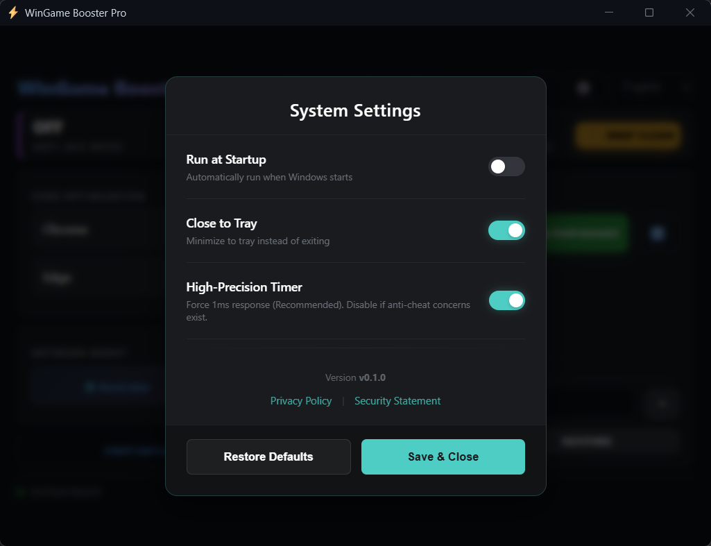 WinGame Booster Pro gallery image