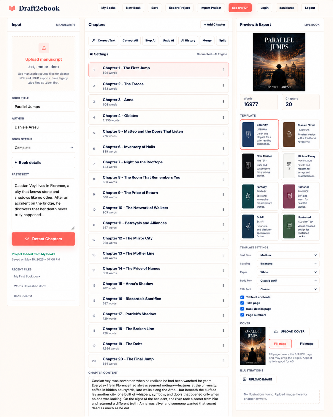 Draft2ebook gallery image