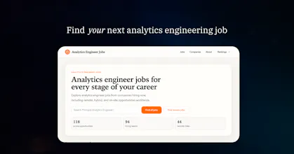 Analytics Engineer Jobs gallery image