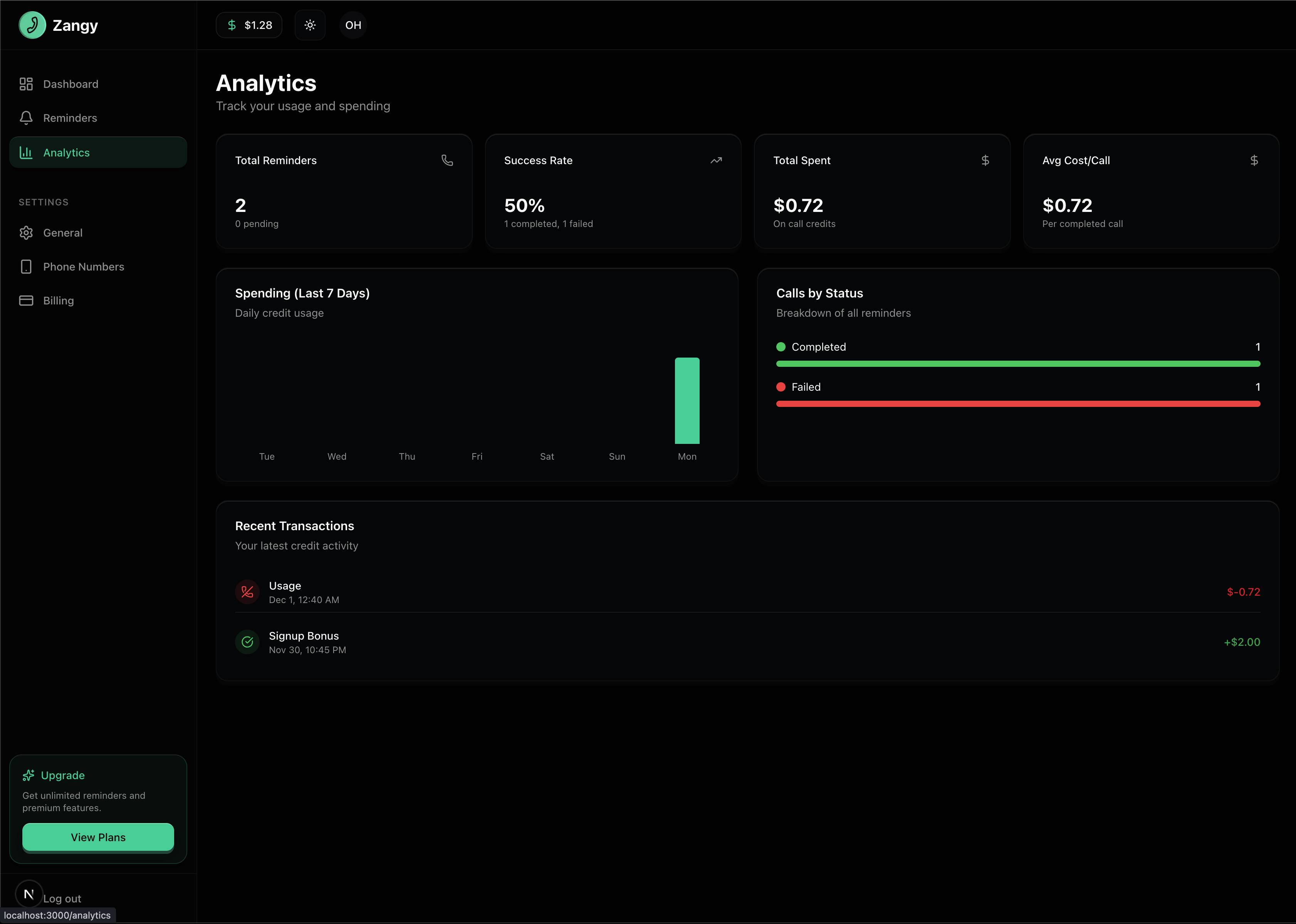 Zangy - Screenshot 2 showing product features and functionality