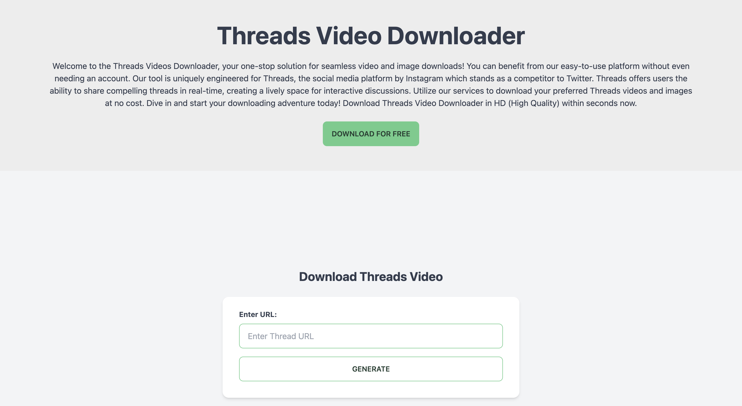 Threads Downloader - Download Threads Video HD