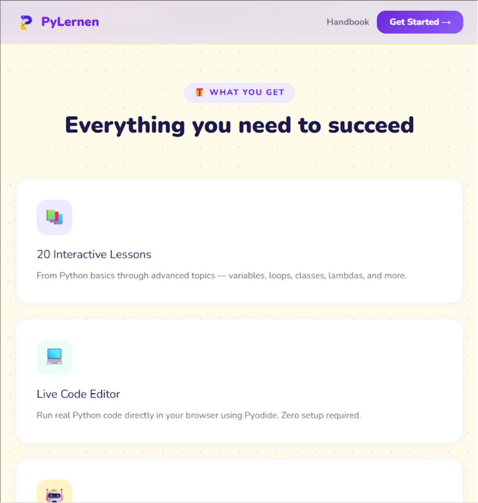 PyLernen screenshot 2