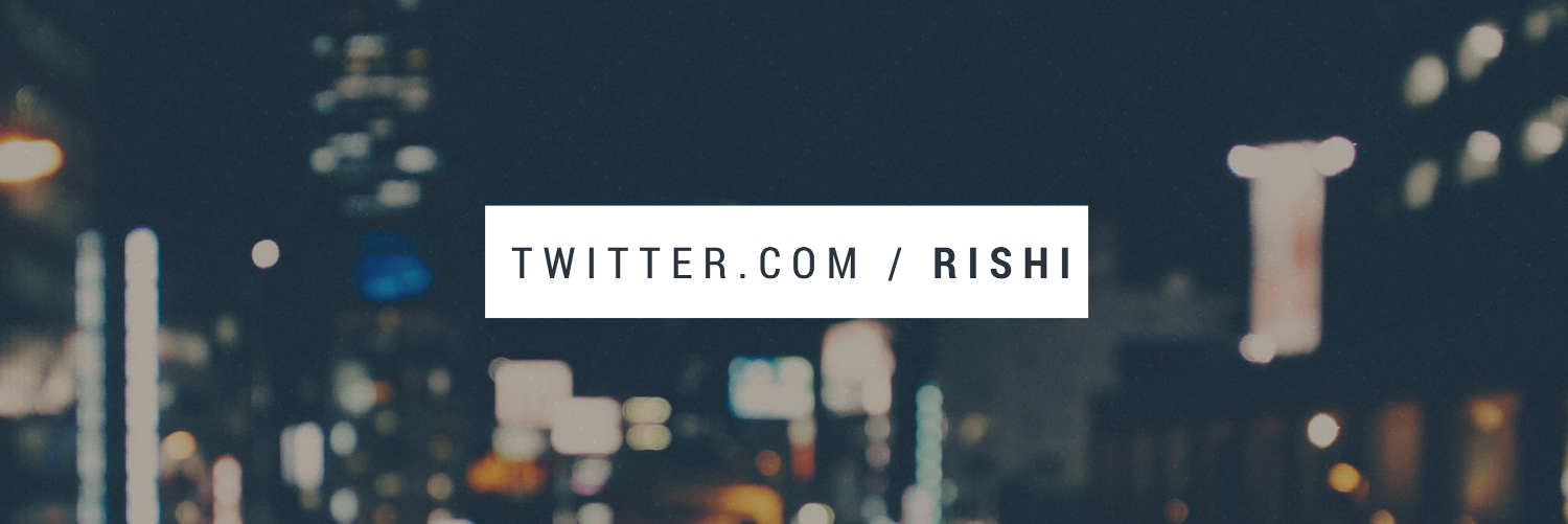 ProductHunt banner for @rishi