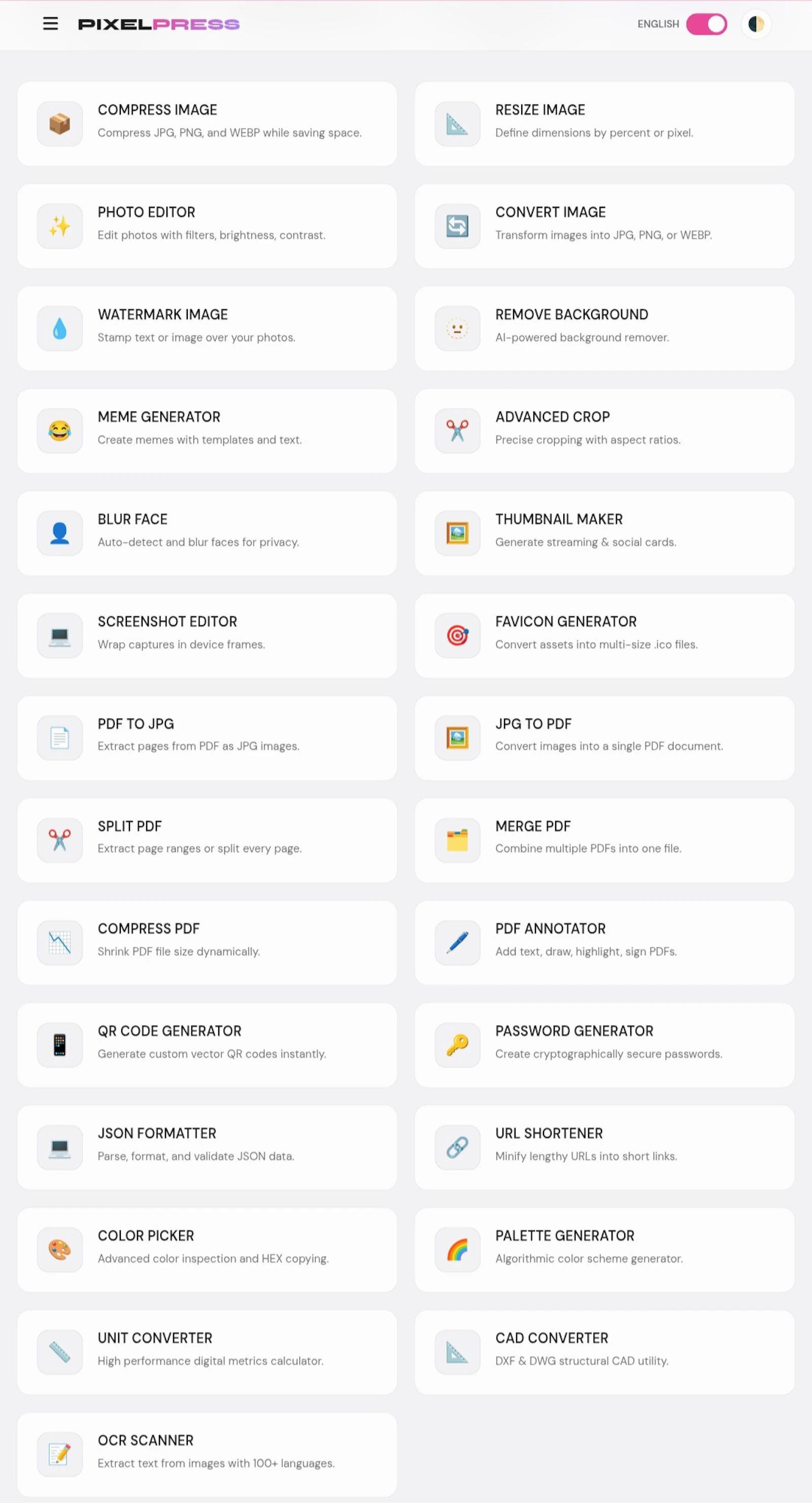 PixelPress  screenshot 1