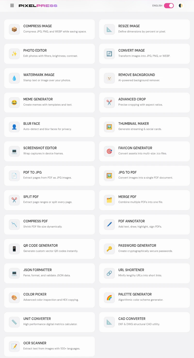 PixelPress  screenshot 1