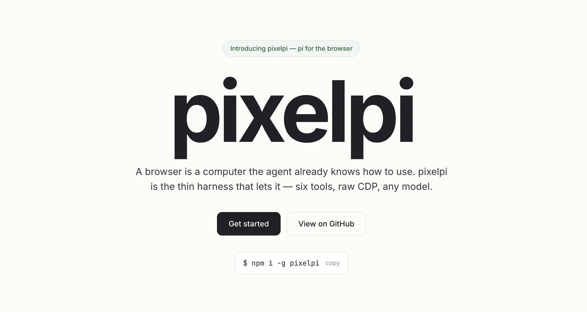 A minimal browser harness for agents logo