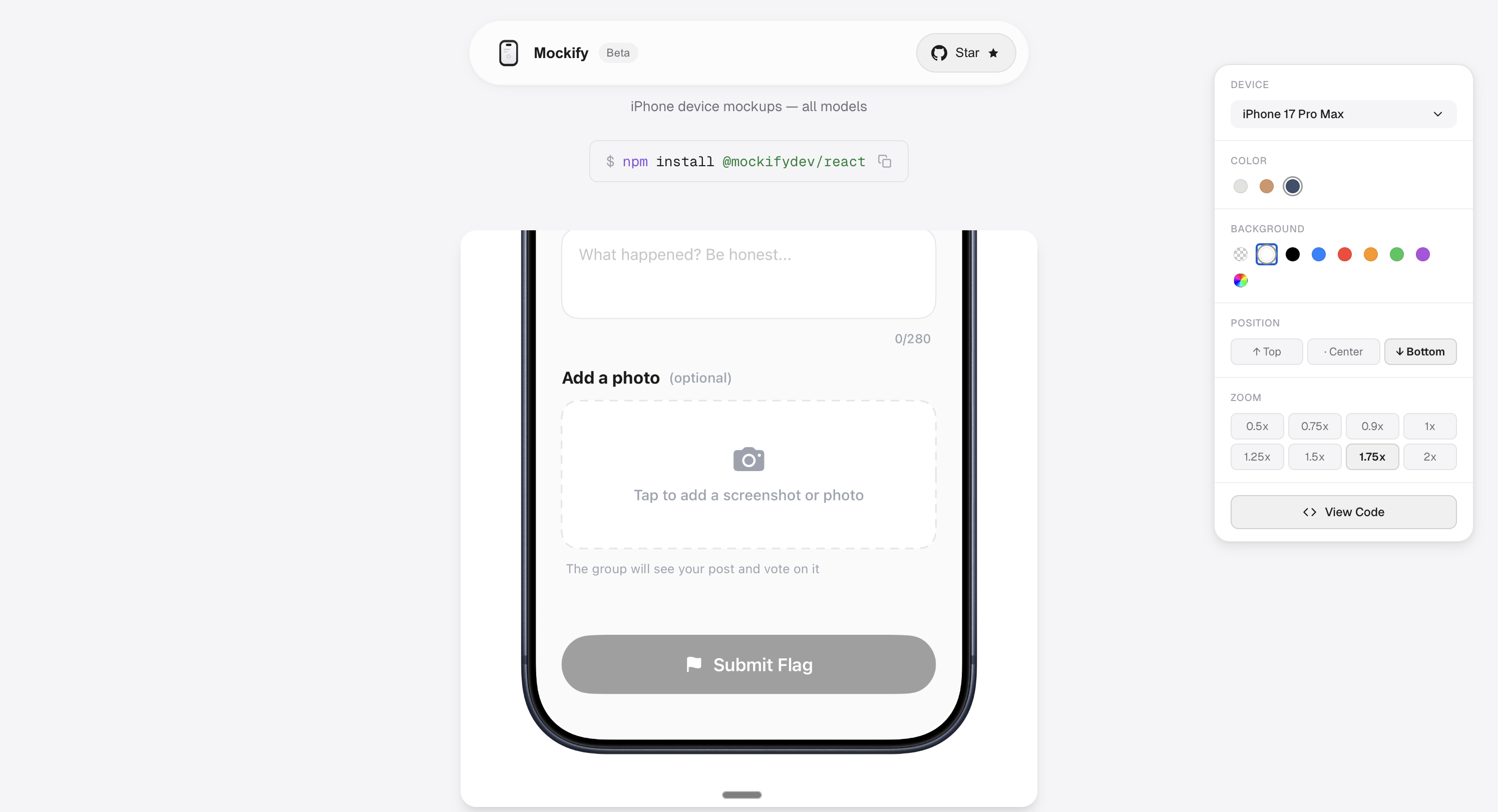 Mockify - Screenshot 3 showing product features and functionality
