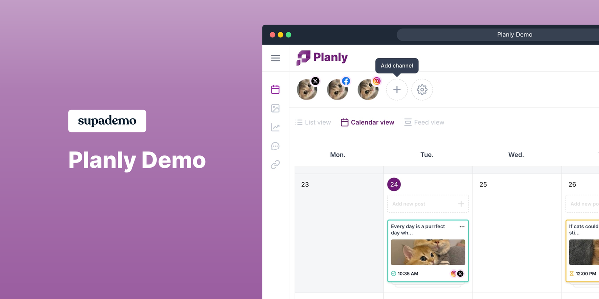 Planly 2.0 - 소셜 미디어 관리 도구 미디어 7