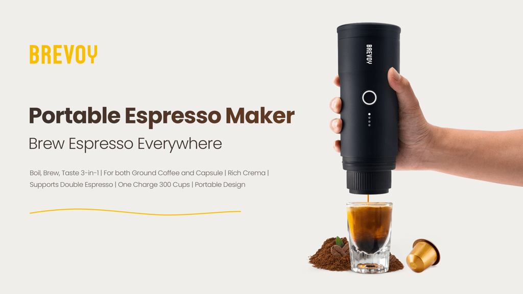 Media Pembuat espresso mudah alih brevoy - Brew espresso di mana -mana 2