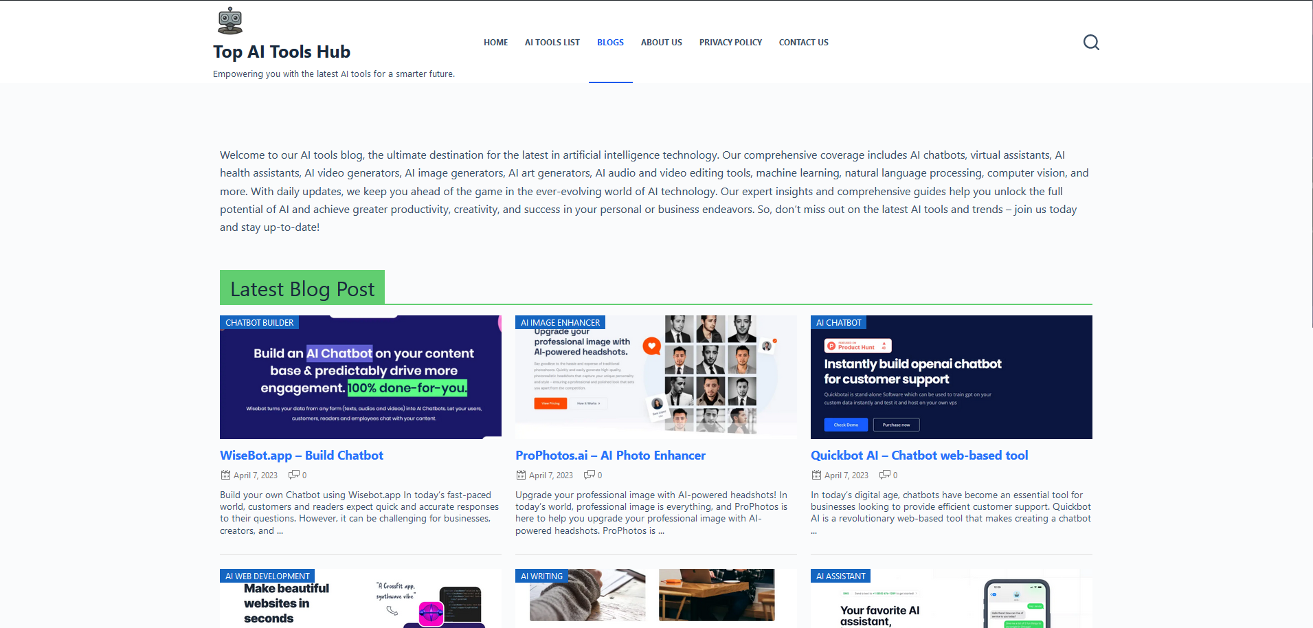 Top AI Tools Hub gallery image