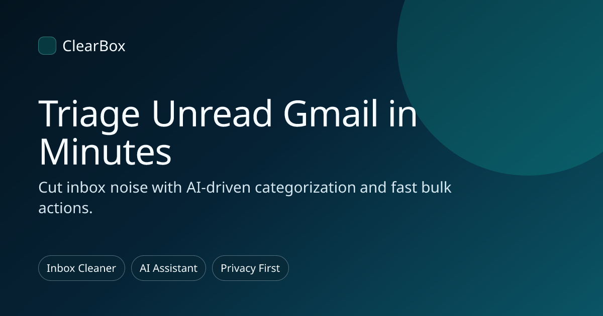ClearBox - Main product screenshot demonstrating key features and user interface