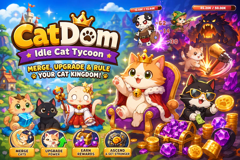 Idle Cat Tycoon Game - Merge Cats Game screenshot 6
