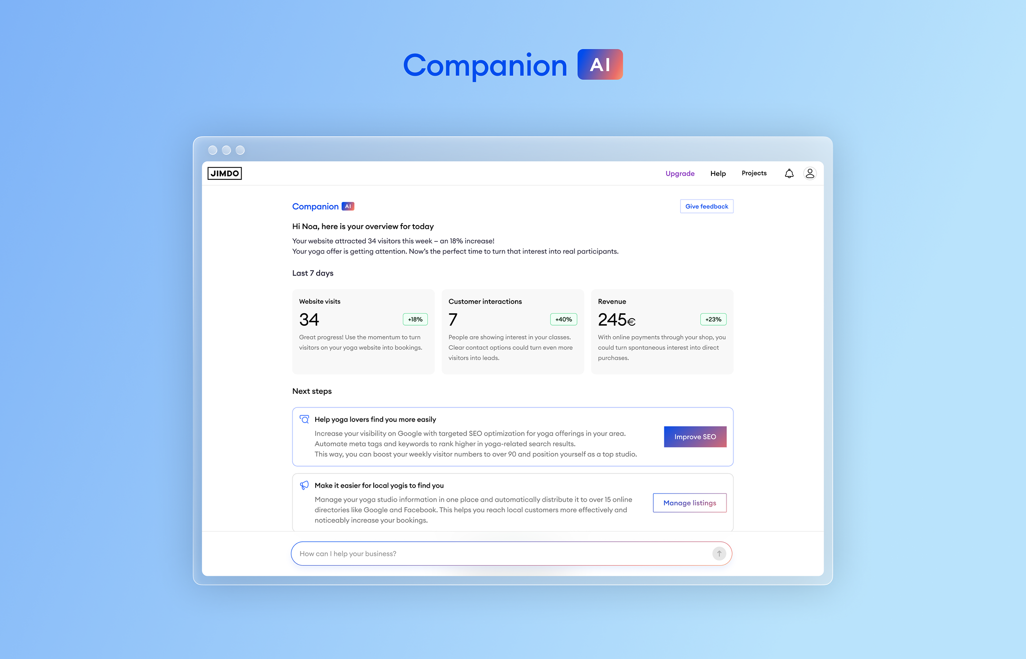 Jimdo Companion - Screenshot 3 preview