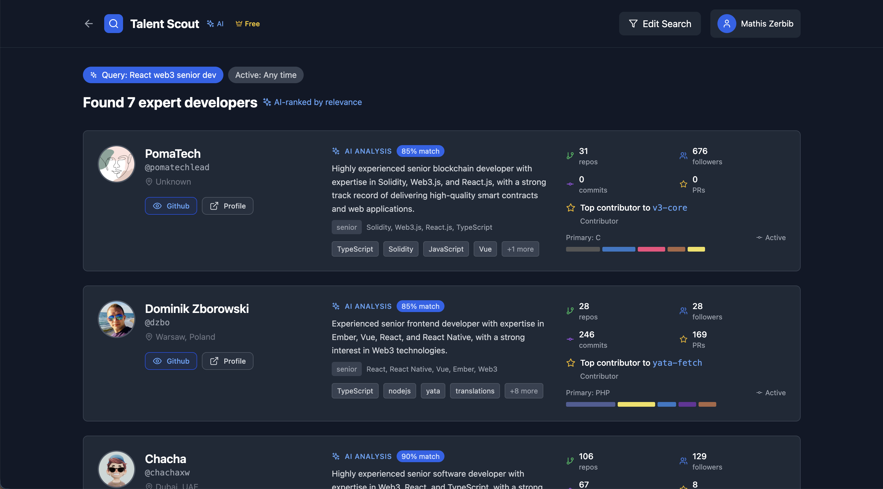 Talent Scout Hub AI gallery image