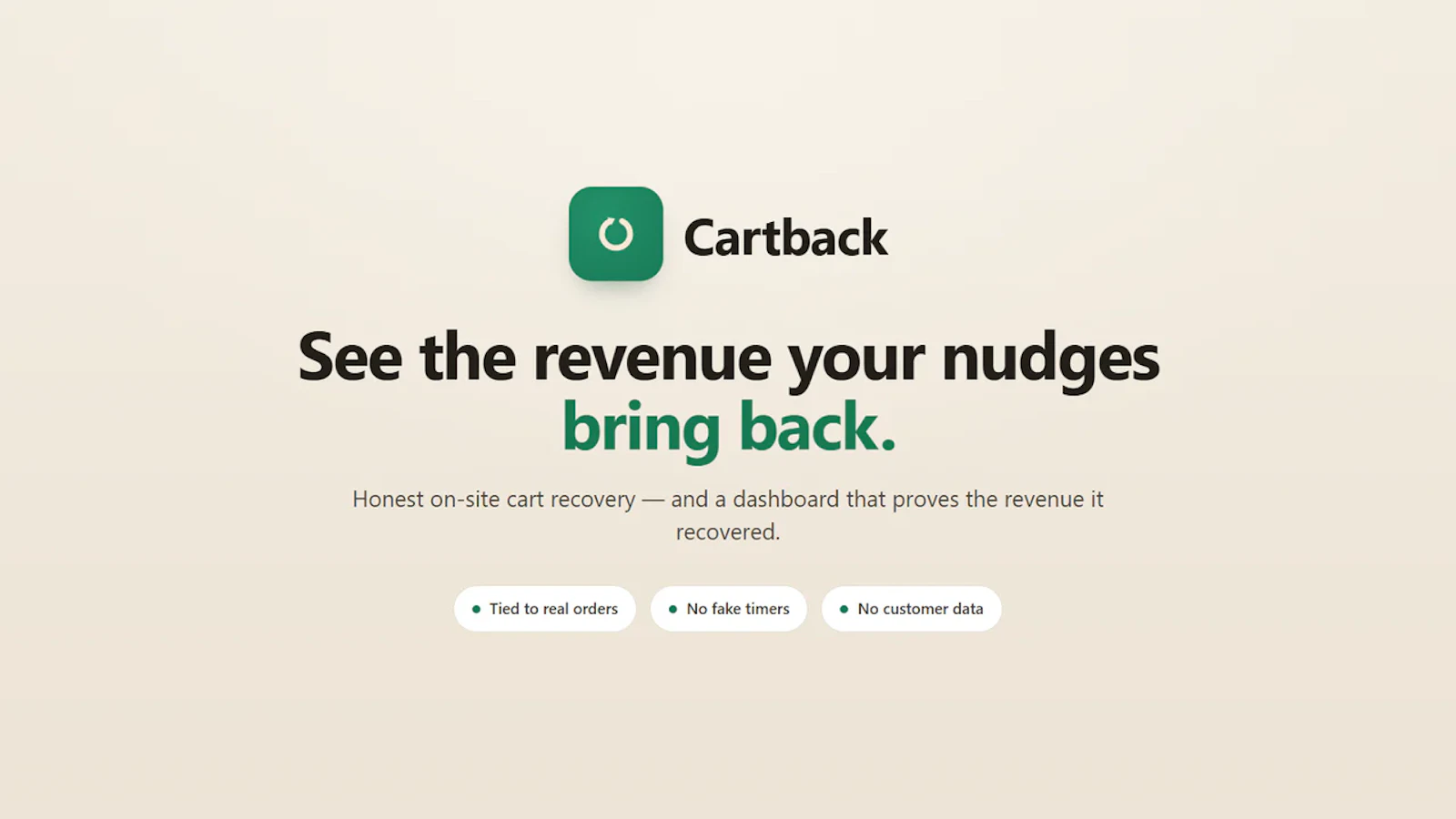 Cartback screenshot 1