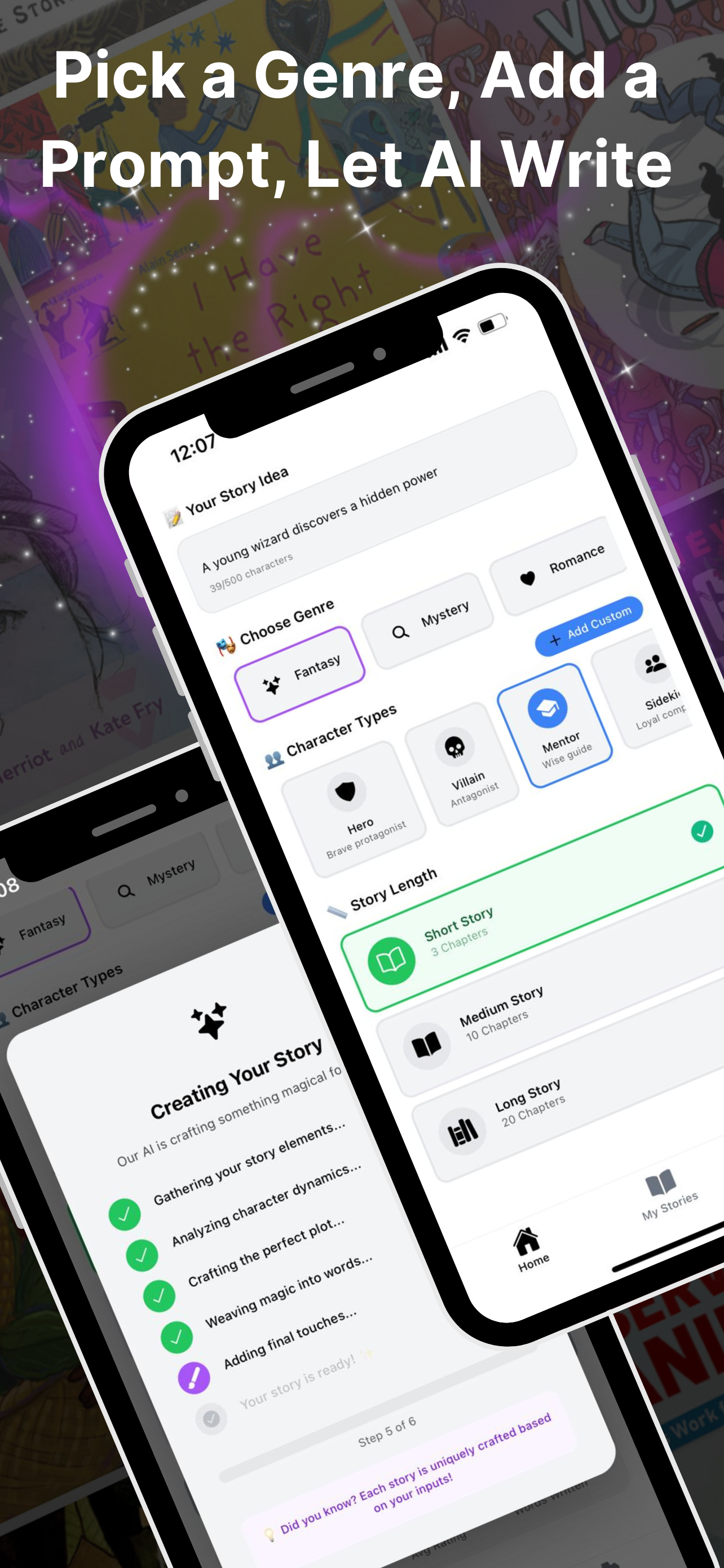AI Storyteller: Book Creator - Turn your ideas into full books with AI ๋ฏธ๋์ด 2