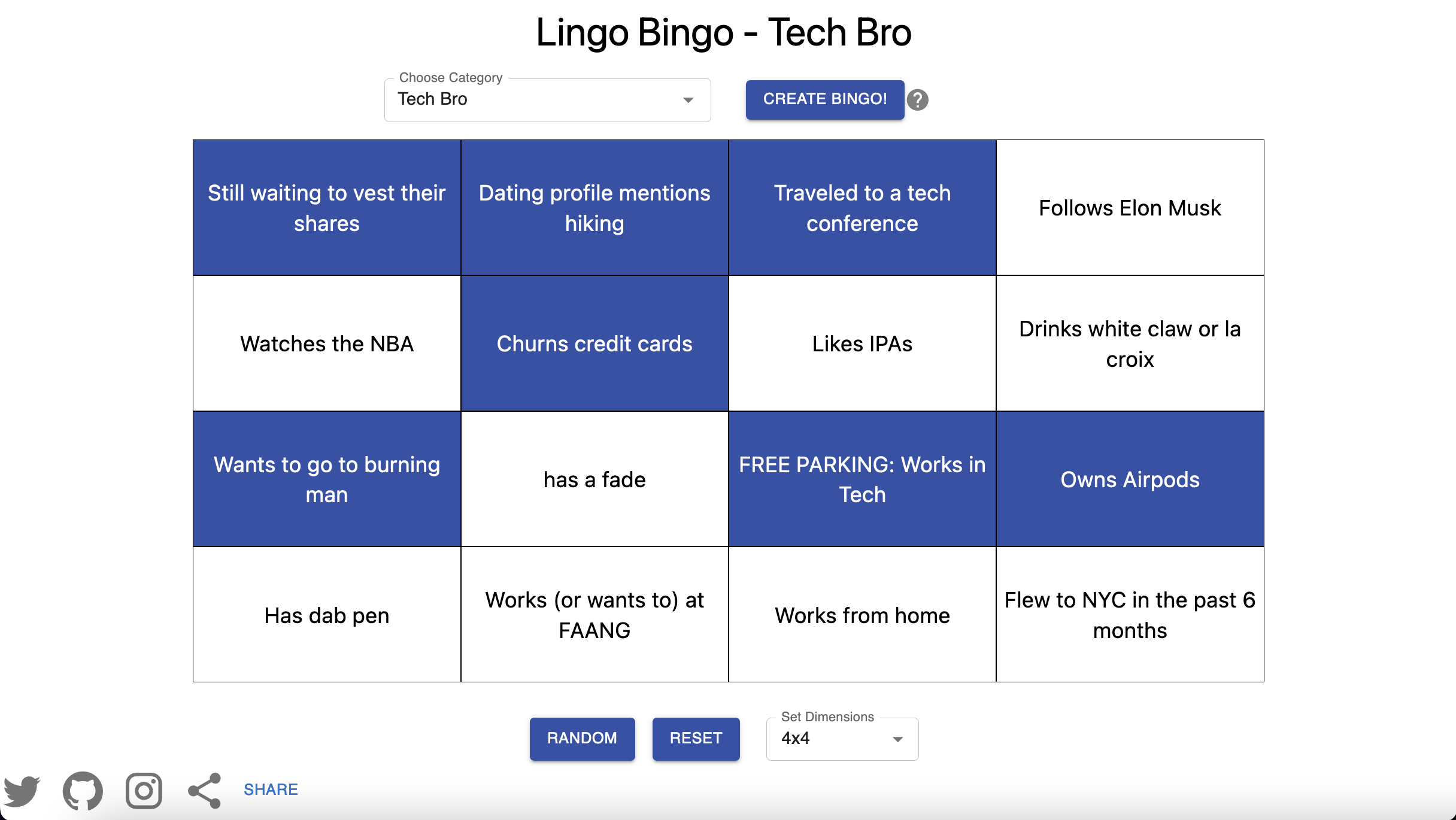Mídia 1 de Lingo Bingo - Estereótipo de bingo