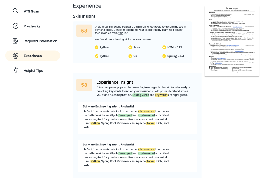 Glide CV gallery image
