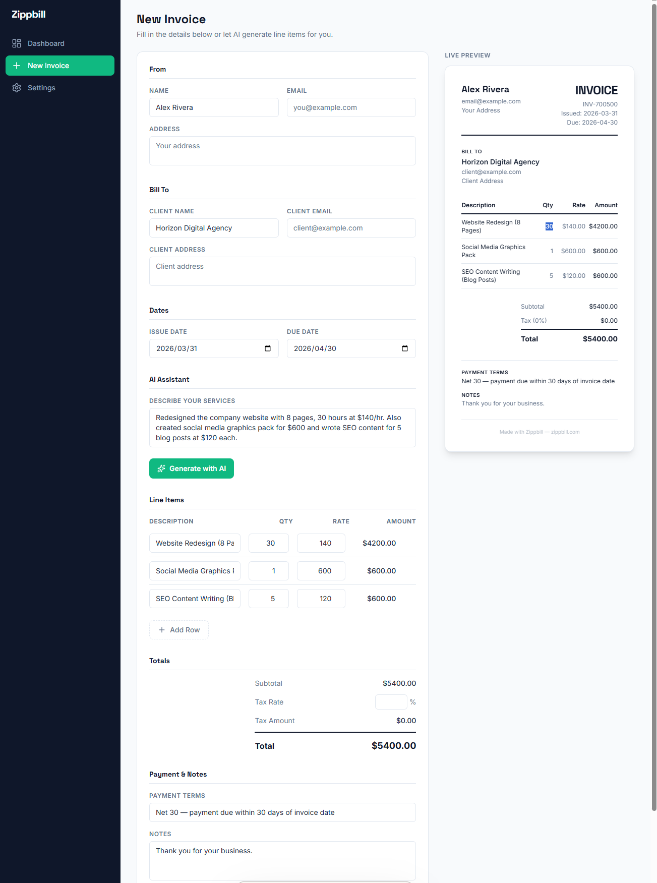 Zippbill gallery image