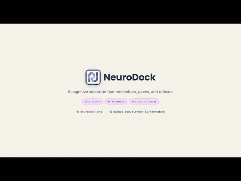 NeuroDock screenshot 1 (video preview)