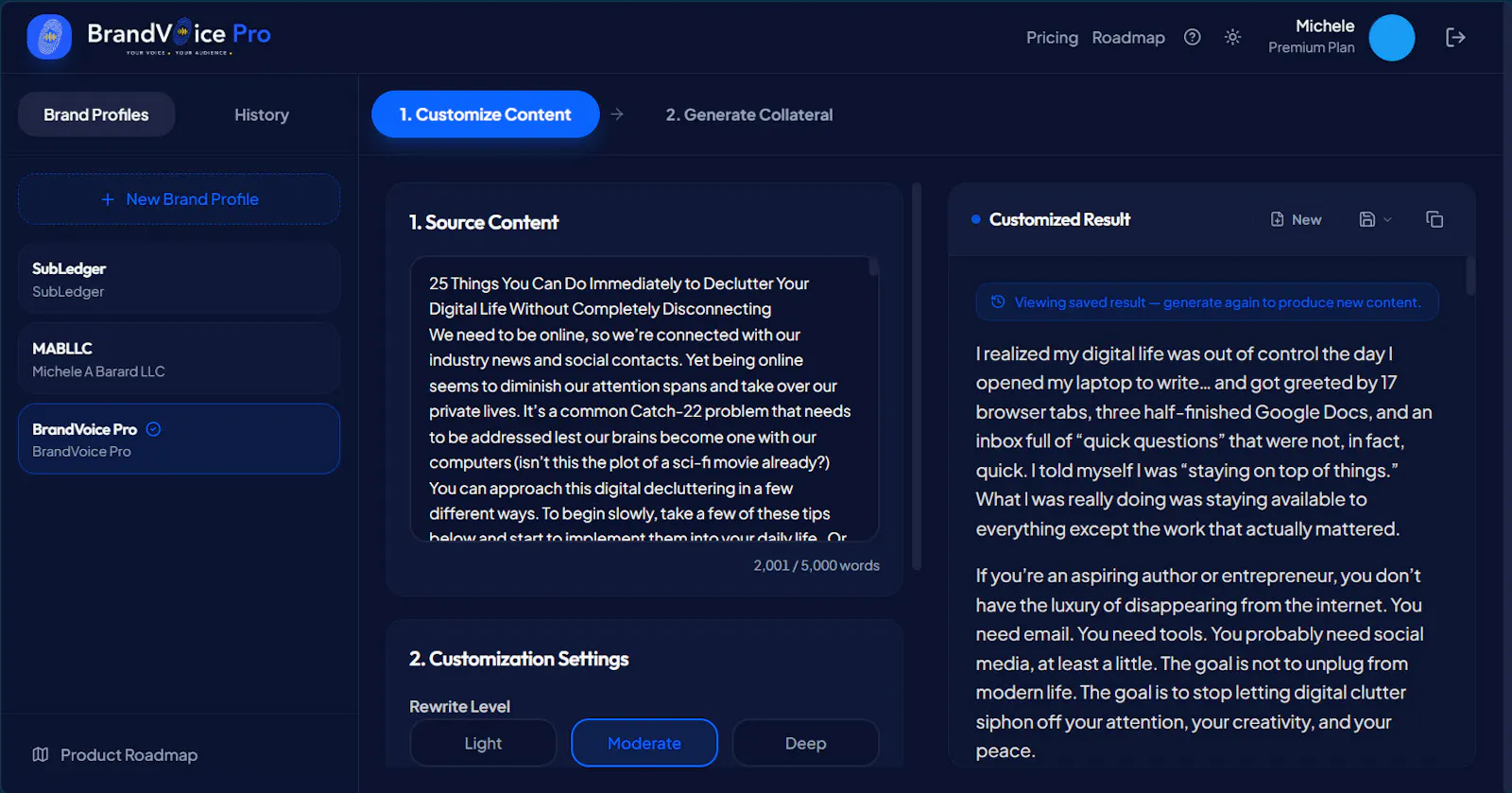 BrandVoice Pro screenshot 2