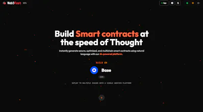 Build Web3Apps in one prompt. gallery image
