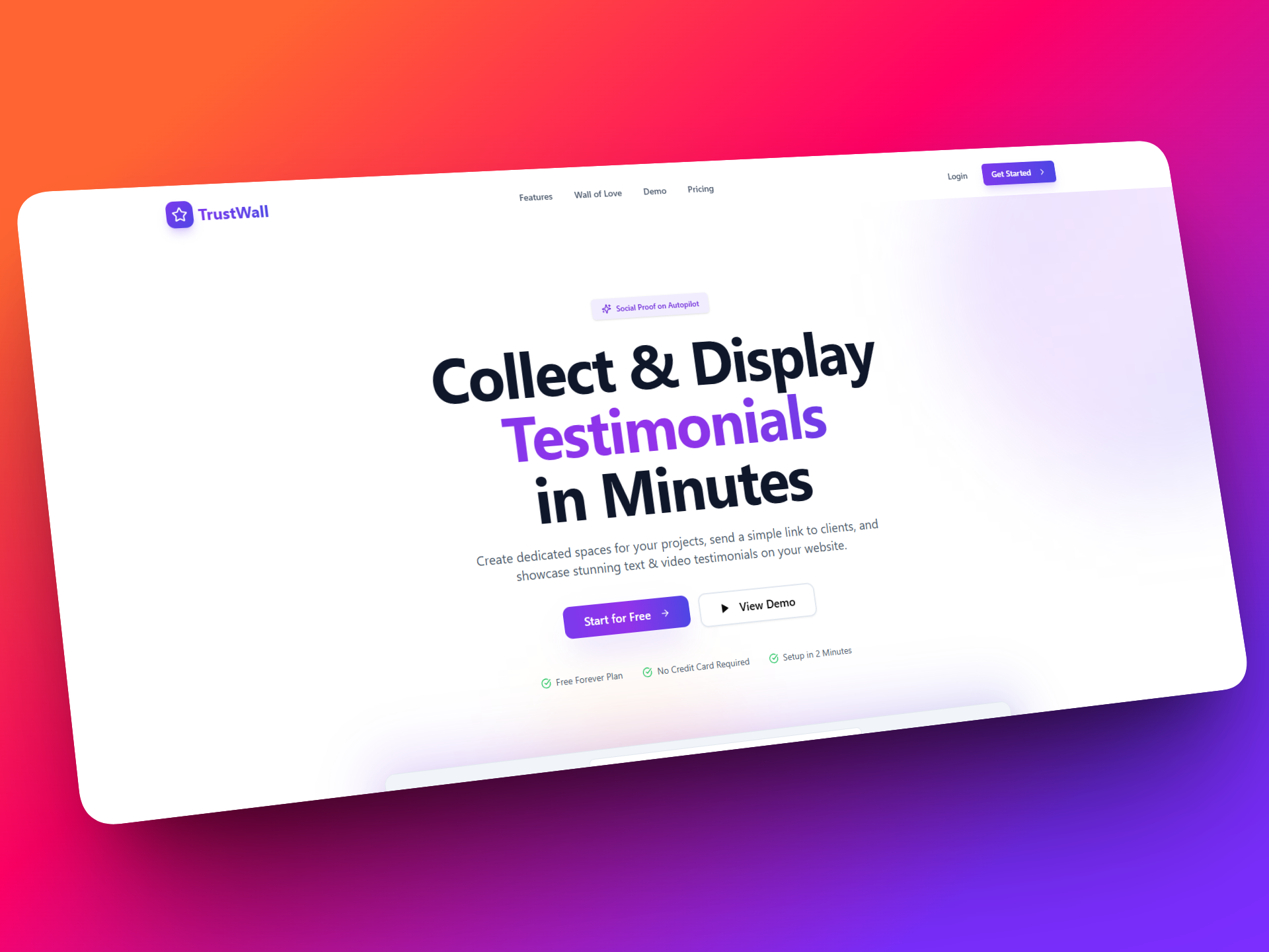 TrustWall - Main product screenshot demonstrating key features and user interface