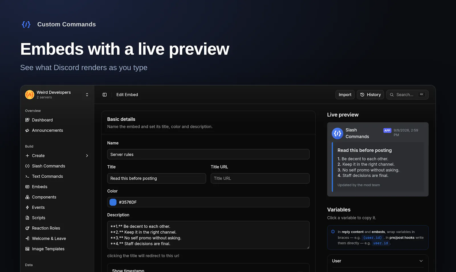 Custom Commands screenshot 4