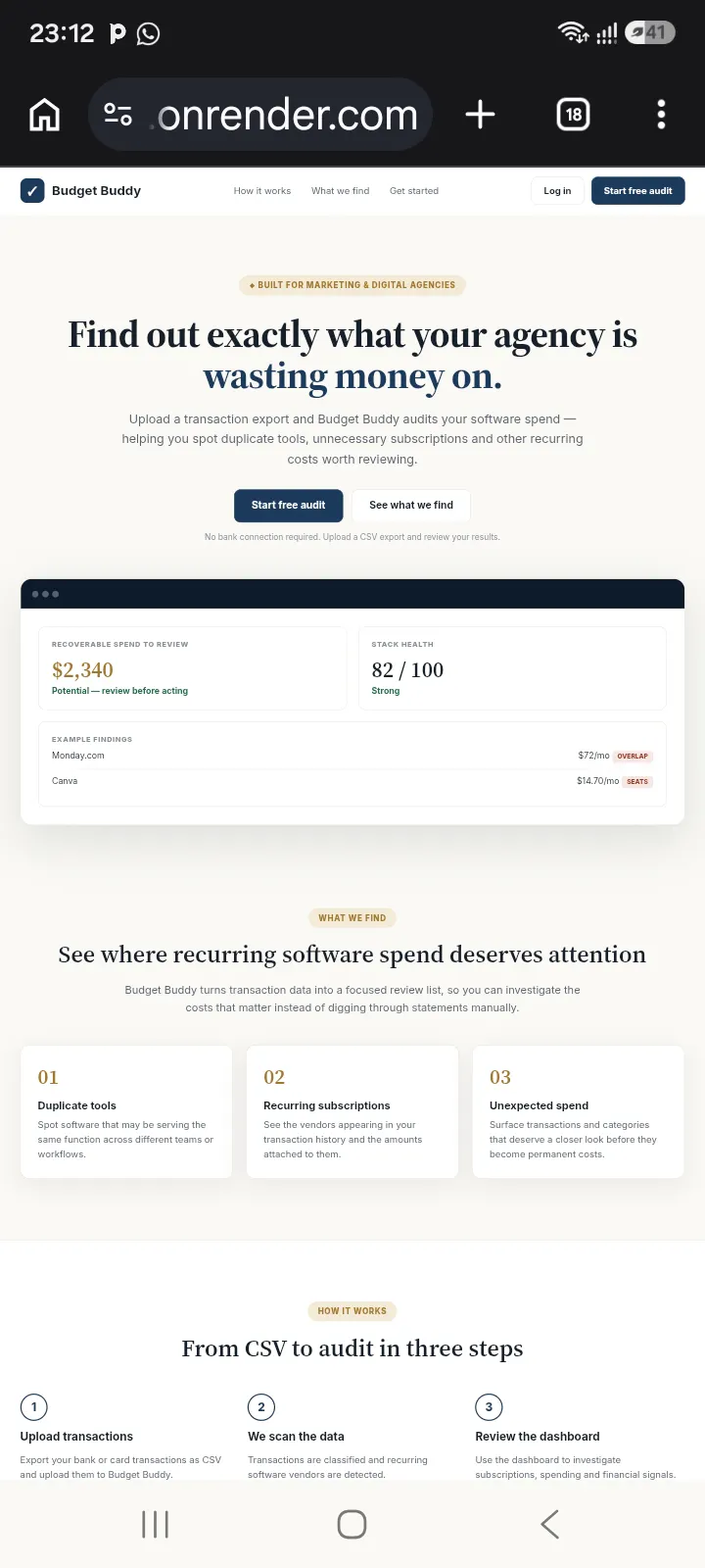 Budget Buddy— Find software waste  gallery image
