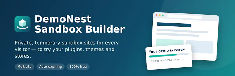 DemoNest Sandbox Builder screenshot 1