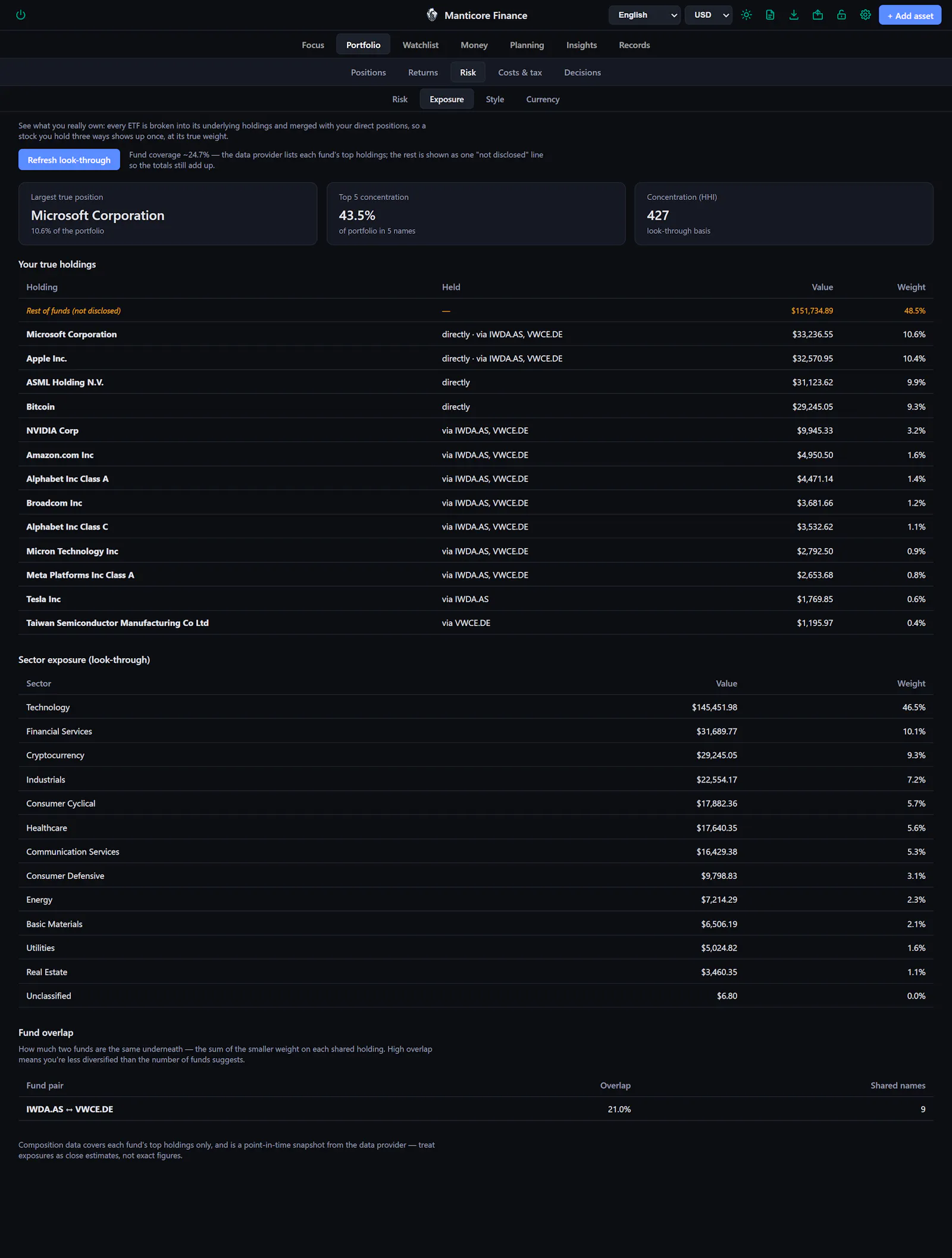 Manticore Finance screenshot 5