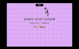 React Live Island media 1
