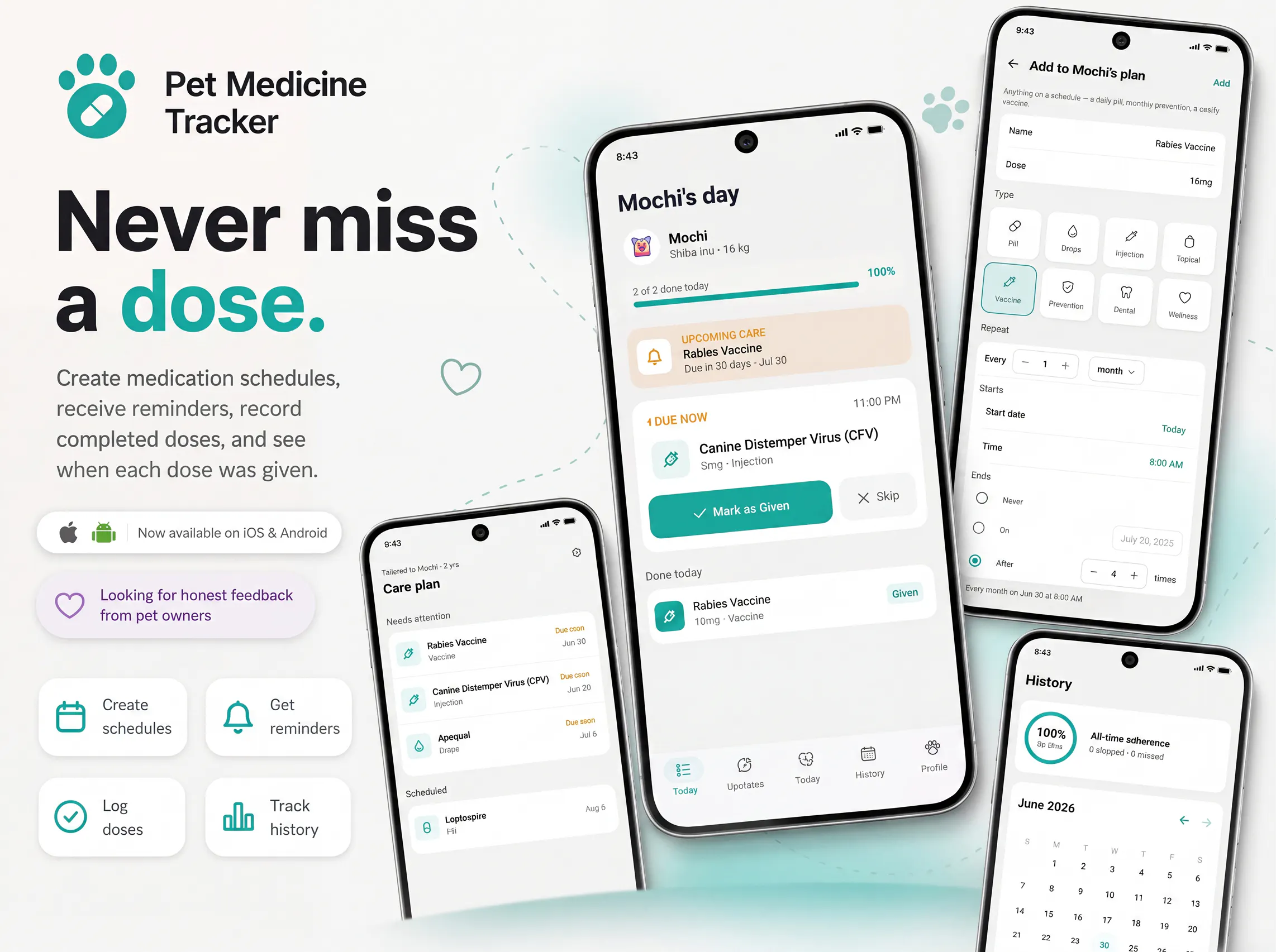 Pet Medicine Tracker gallery image