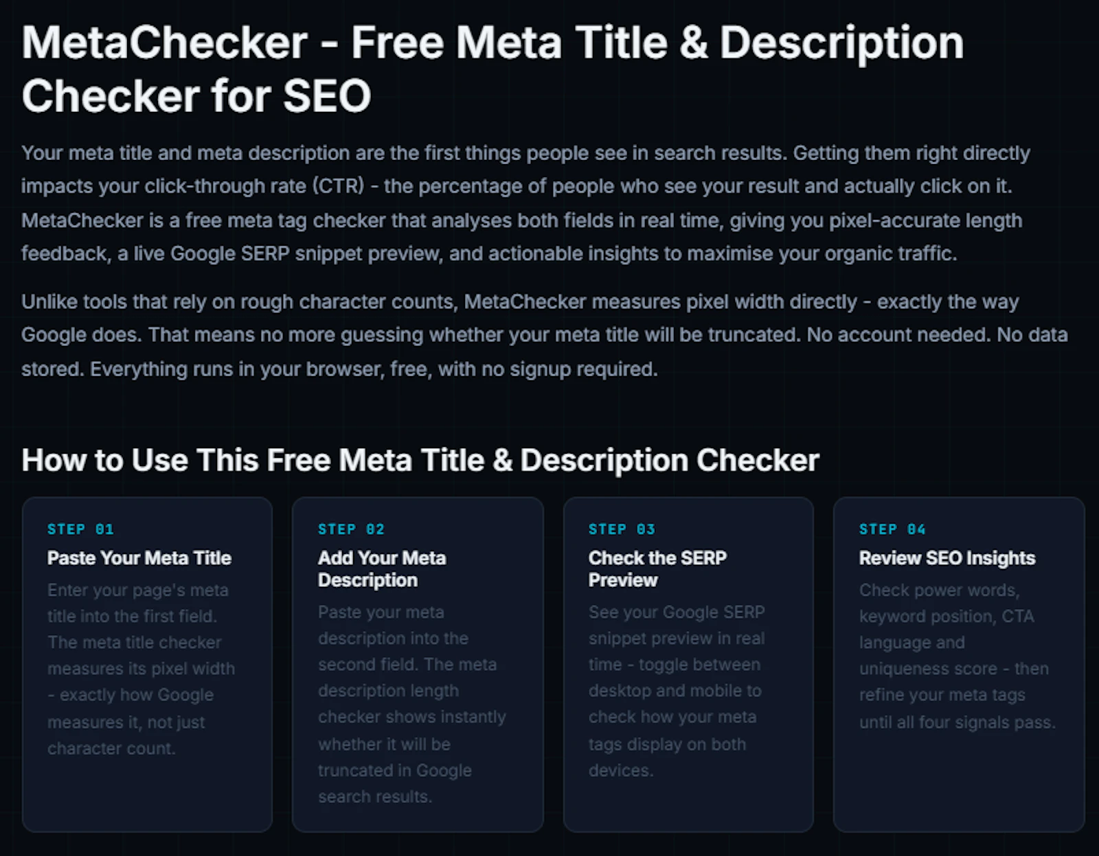 MetaChecker screenshot 3