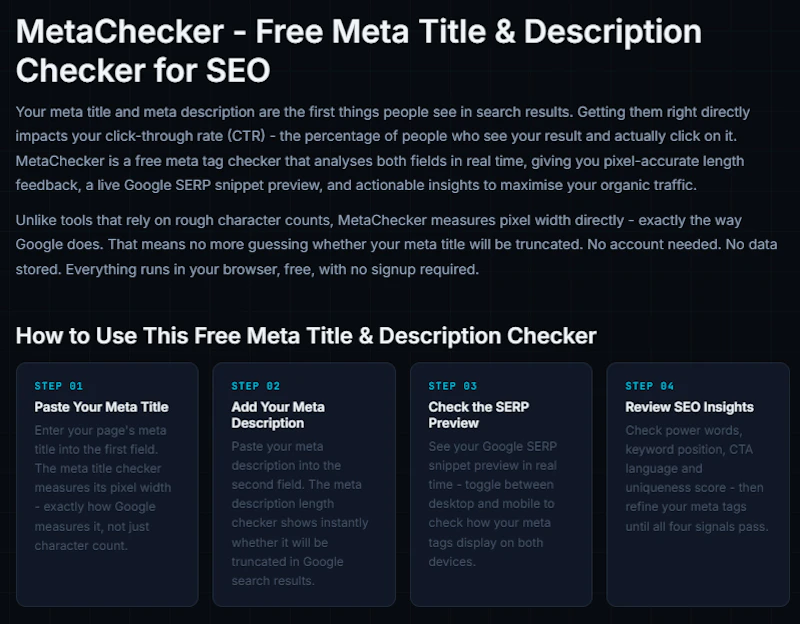 MetaChecker screenshot 3
