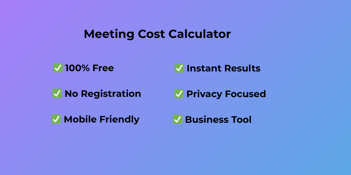 Meeting Cost Calculator gallery image