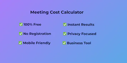 Meeting Cost Calculator gallery image