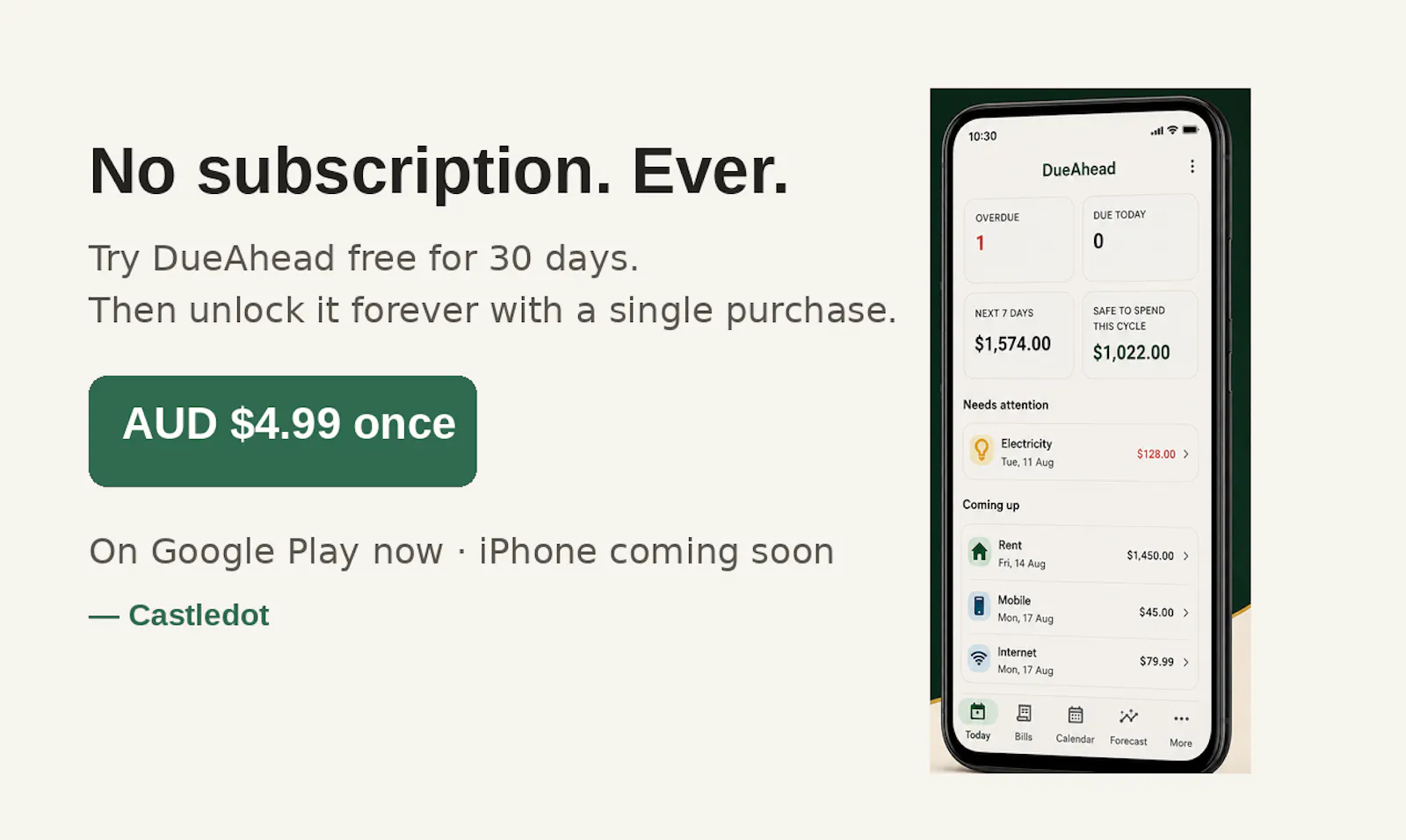 DueAhead screenshot 4