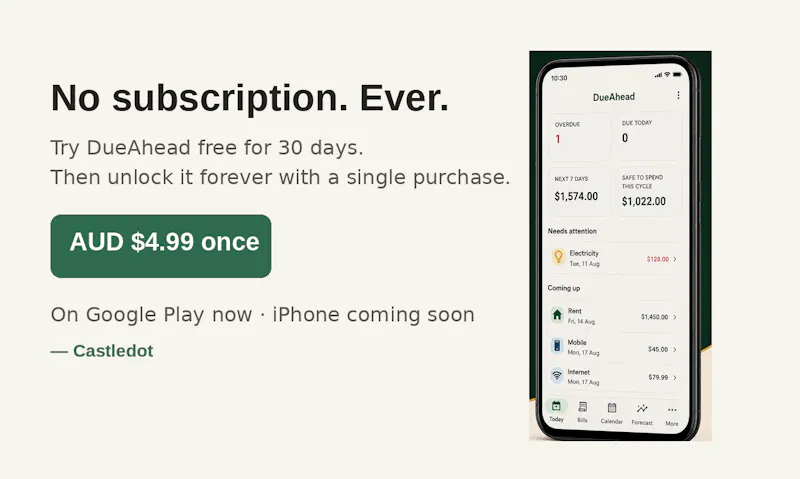 DueAhead screenshot 4