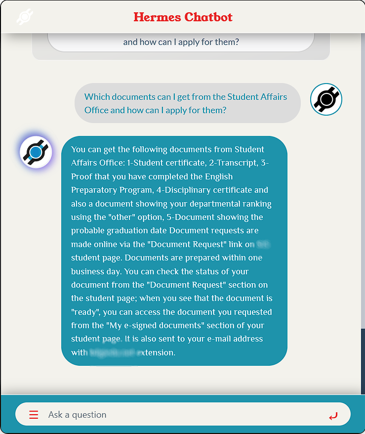 Fixein Hermes Chatbot gallery image