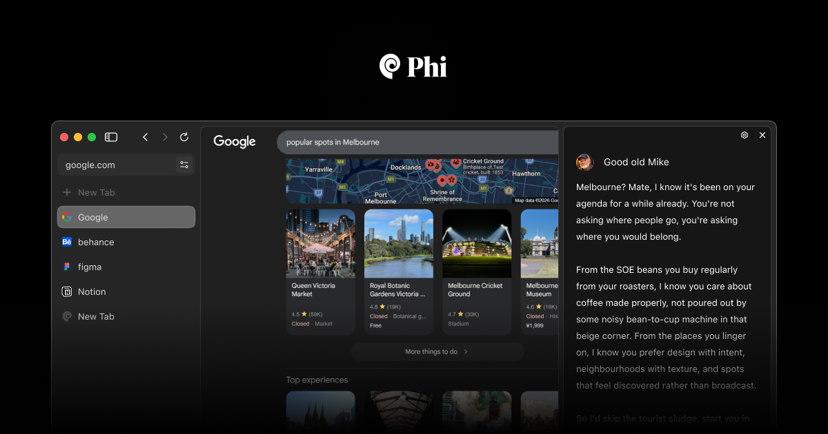 Phi Browser gallery image