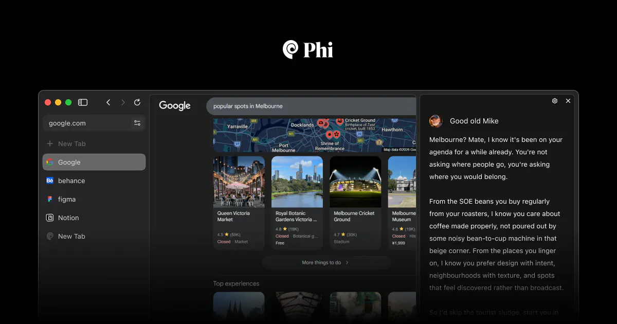 Banner del producto Phi Browser