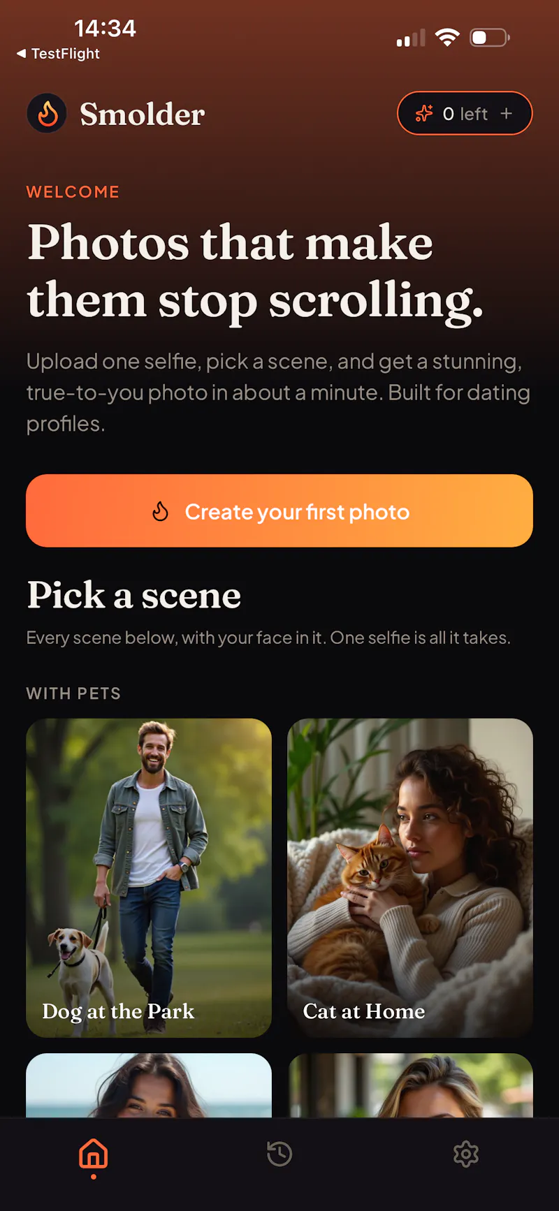 Smolder: AI Dating Photos screenshot 4